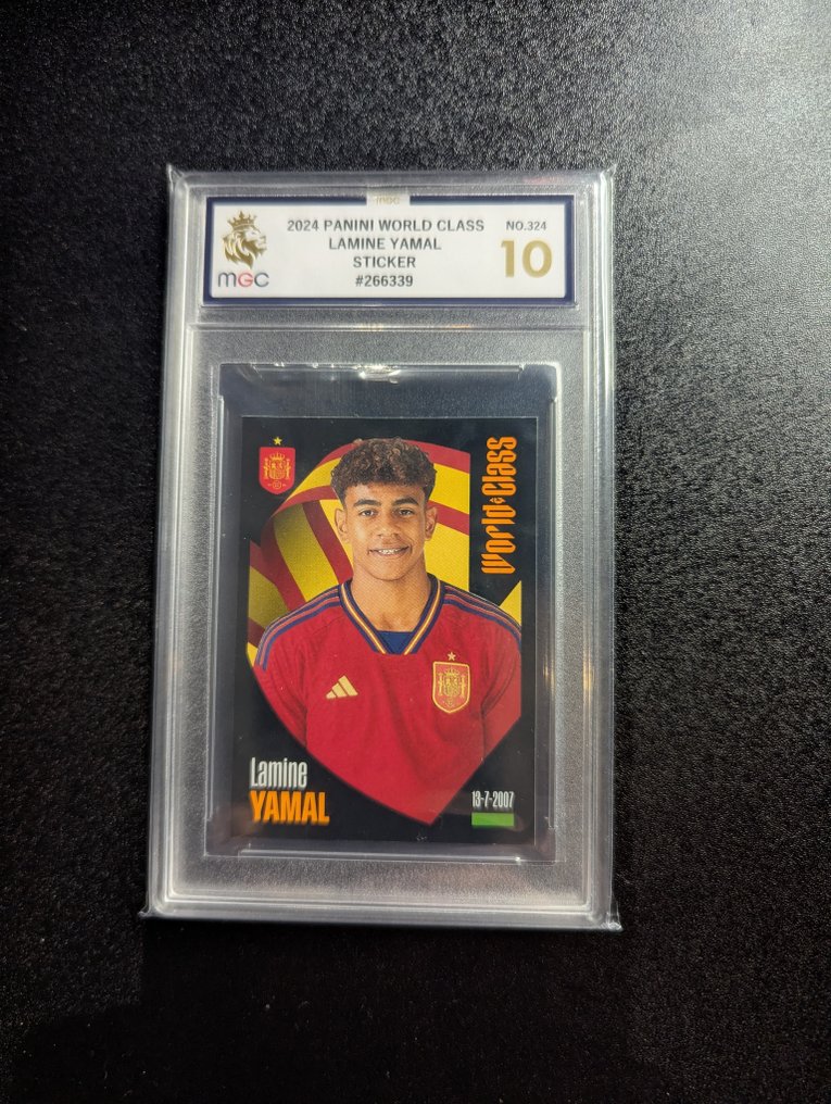 Panini World Class - #324 Lamine Yamal - MGC 10 Graded sticker #1.0