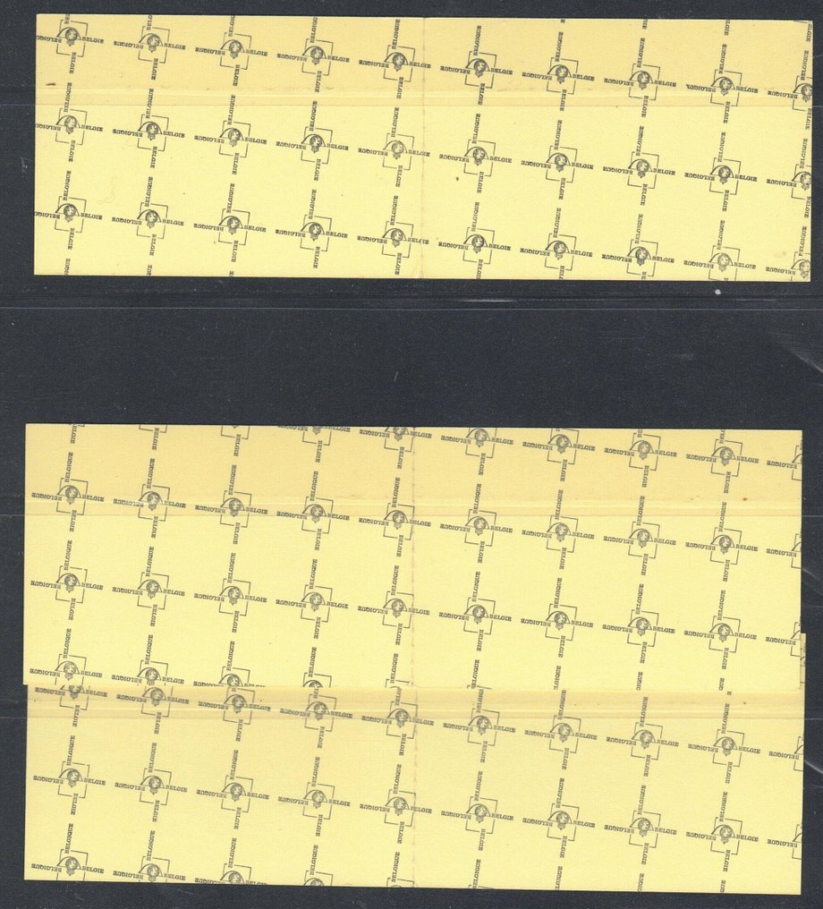 Belgium 1984 - The 2 booklets in the different types of paper. - OBP: B 16/17 en B 16a/17a #3.2