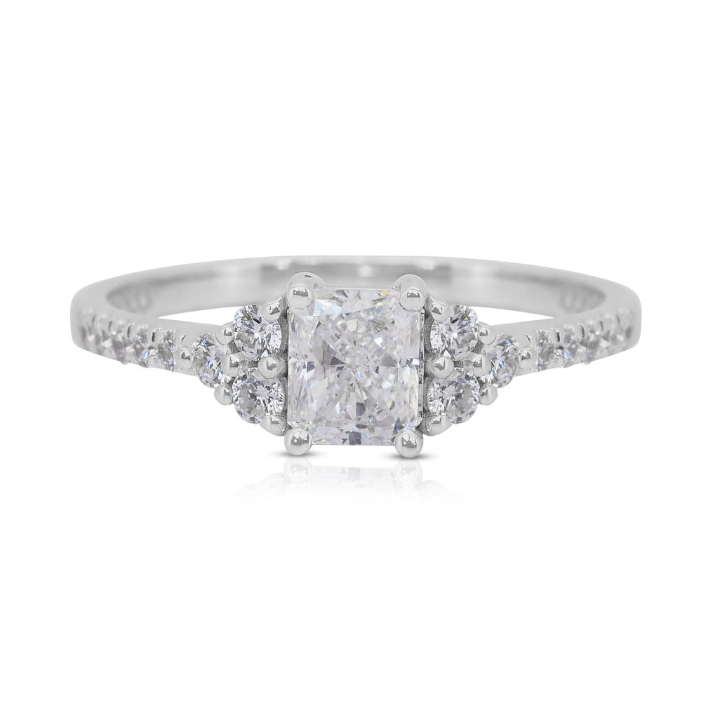 Δαχτυλίδι - 18 καράτια Λευκός χρυσός - 1.31ct. tw. Διαμάντι (Φυσικό) - Διαμάντι - Αστραφτερό Δαχτυλίδι #1.0