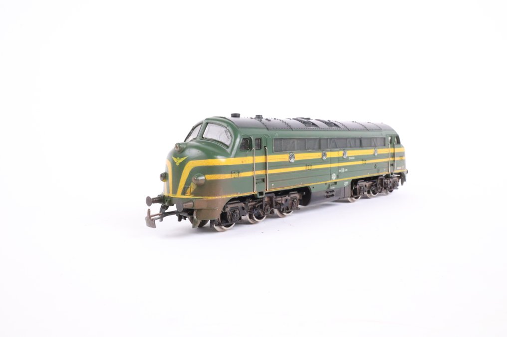 Märklin/Hamo H0 - 3066 - Locomotiva diesel (1) - Nohab 'Bolle di neve' Tipo 204 resistente alle intemperie. - NMBS #1.0