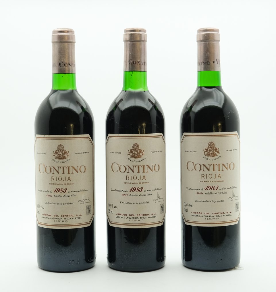 1983 Viñedos Del Contino, Contino - 里奥哈 Reserva - 3 Bottles (0.75L) #1.0