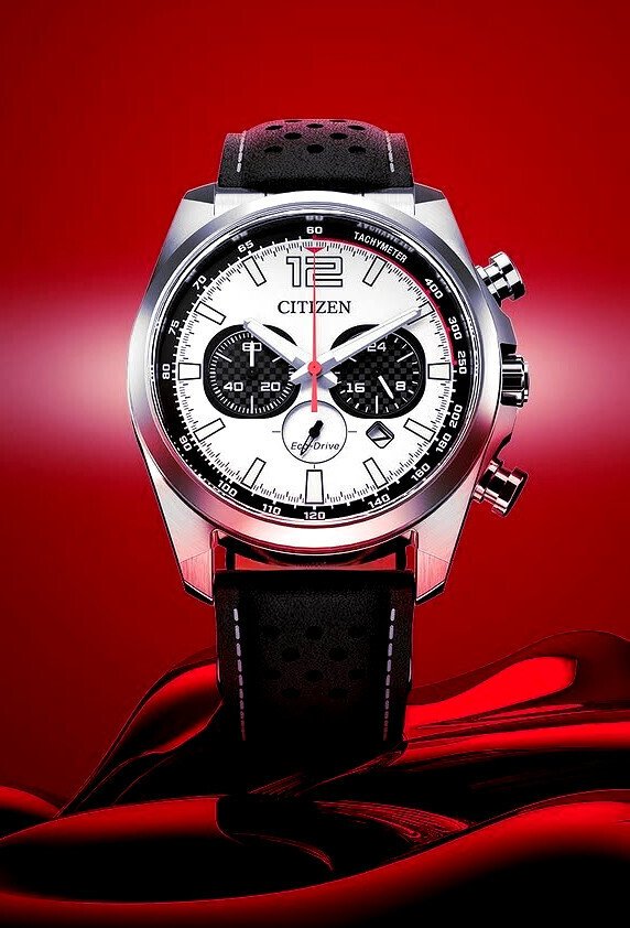 Citizen - Collezione Racing Chrono Pelle Nera - Eco Drive - Férfi - 2025 #1.0