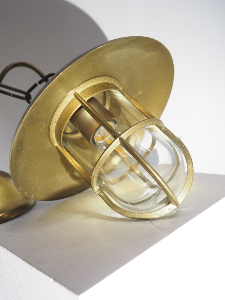 Foresti Suardi Nautical bulkhead - Caged ceiling lamp - Brass #2.1
