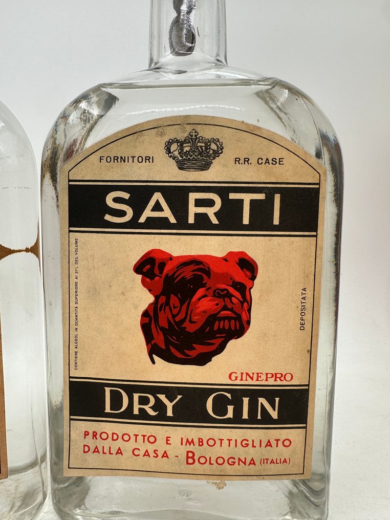Sarti - Dry Gin  - b. 1950s - 75cl - 2 bottles #2.1