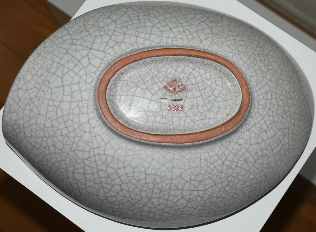 Karlsruhe Majolika Manufaktur - 大盘子 - 陶瓷, 釉 - 陶瓷贝壳 #4.3