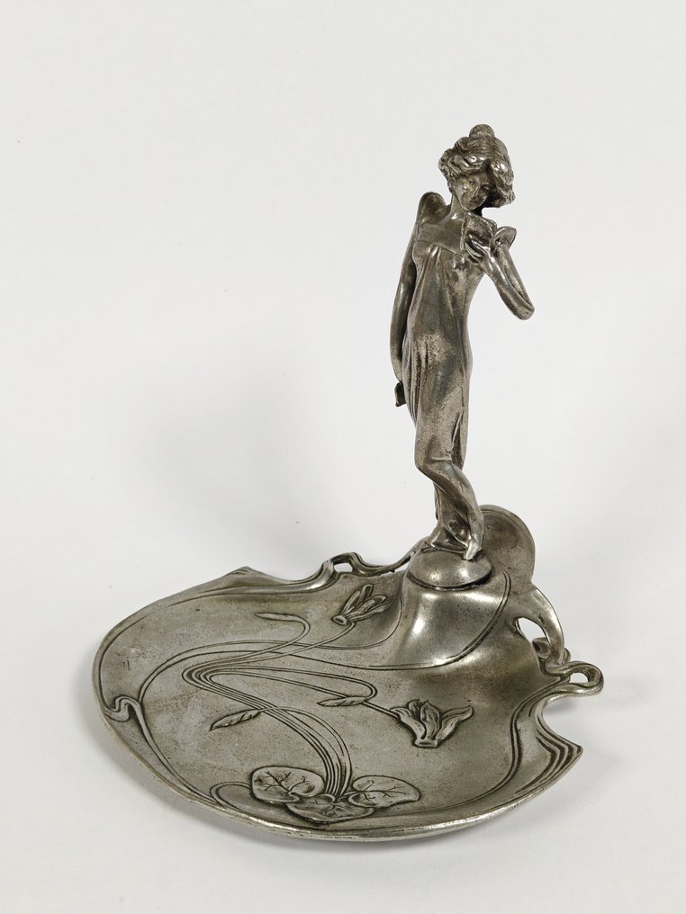 放零碎杂物的盒子 - C. Kurz & Co - 花瓶，带有花和优雅的女性形象 - 荷兰 #3.2