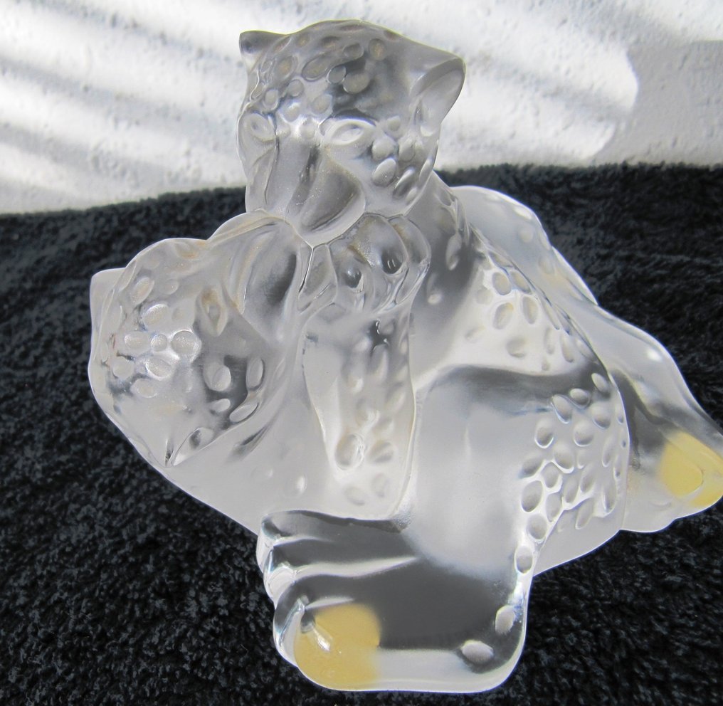 Lalique - René Lalique - Statue, spelende Welpen - 85 mm - Crystal #1.0