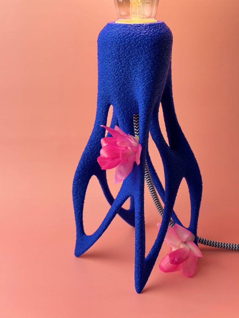 Cornu Design - Lámpara de sobremesa - PLA - Lámpara impresa en 3D azul #4.3