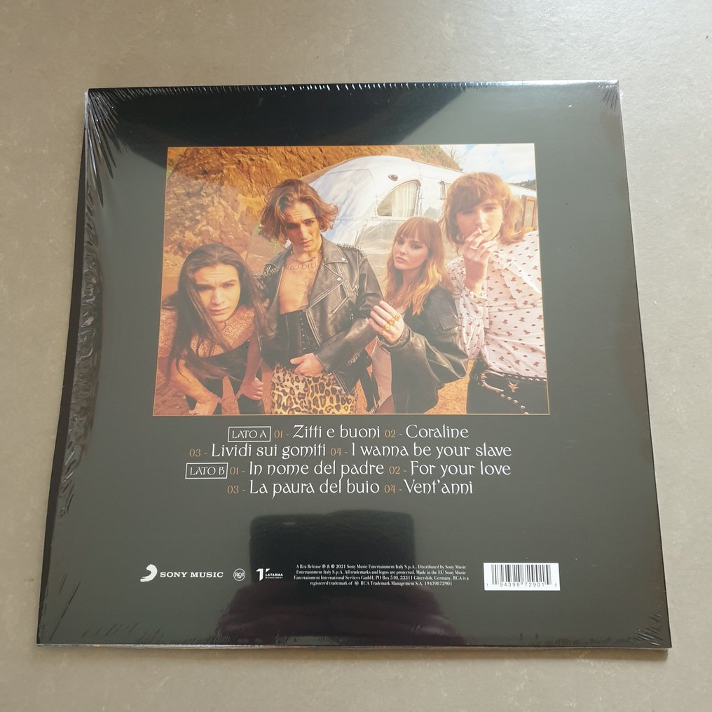 Måneskin - Teatro D'ira album /Mammamia 12" maxi single - Titoli vari - Album LP (più oggetti) - Picture disc, Vinile colorato - 2021 #2.1