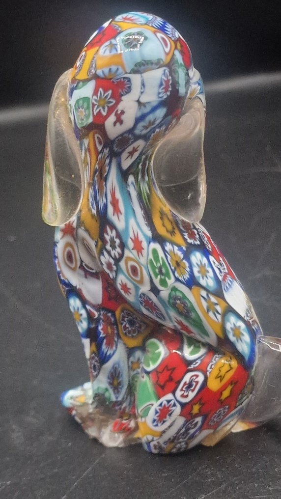 Murano - Statuetta - Chien en verre millefiori - Vetro di Murano #2.1