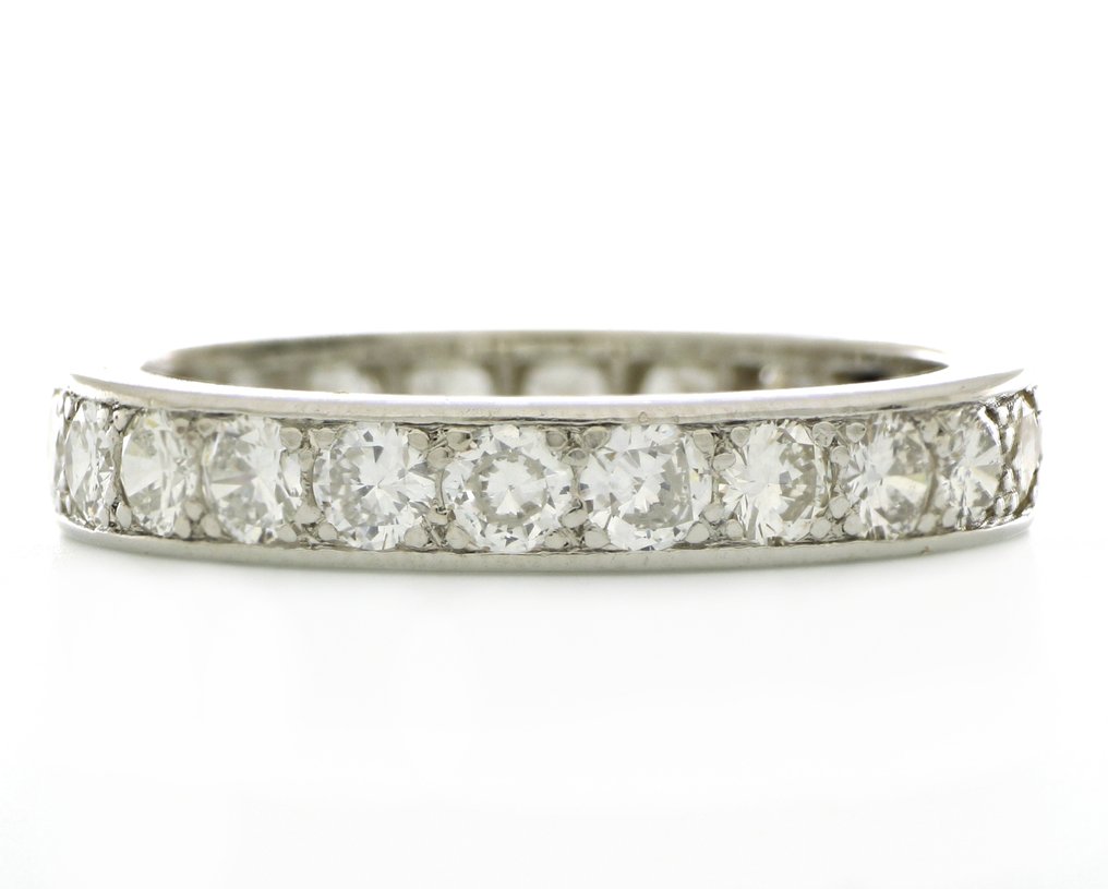 Zonder Minimumprijs - Ring Platina -  2.00ct. tw. Diamant (Natuurlijk)  #1.0