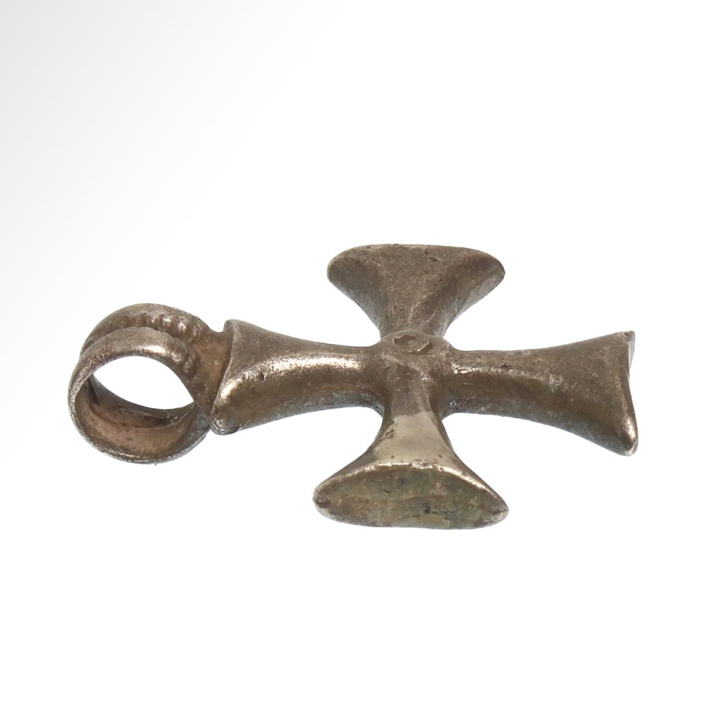 Αντίγραφο της Μεσαιωνικής εποχής των Σταυροφόρων. Ασημί Cross pendant #3.2