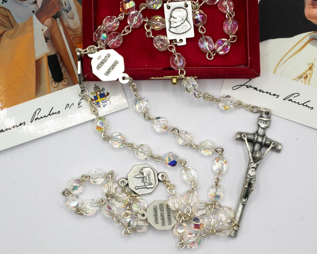  Rosary - Existing view - Rare - Giovanni Paolo II - Rosario Benedetto with Basilicas - Private audience - 2000-2010 - Saint John Paul II  #4.3