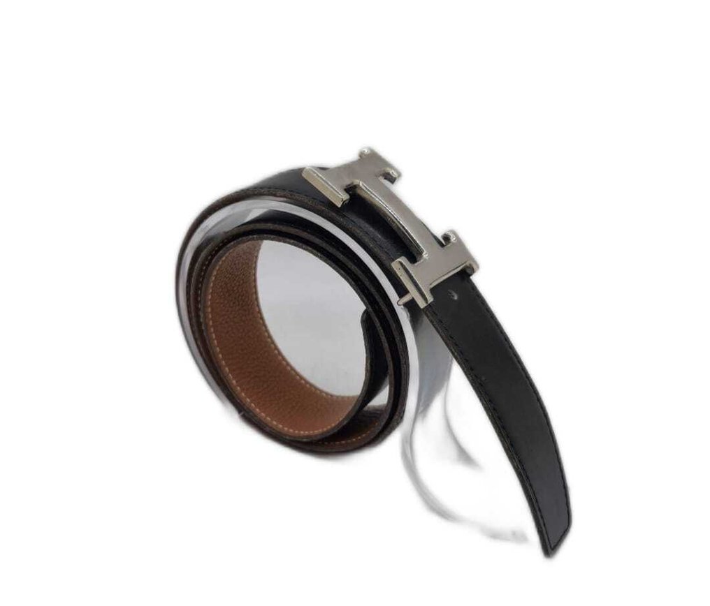 Hermès - H BELT BUCKLE & REVERSIBLE LEATHER STRAP 32 mm - Ζώνη #3.2