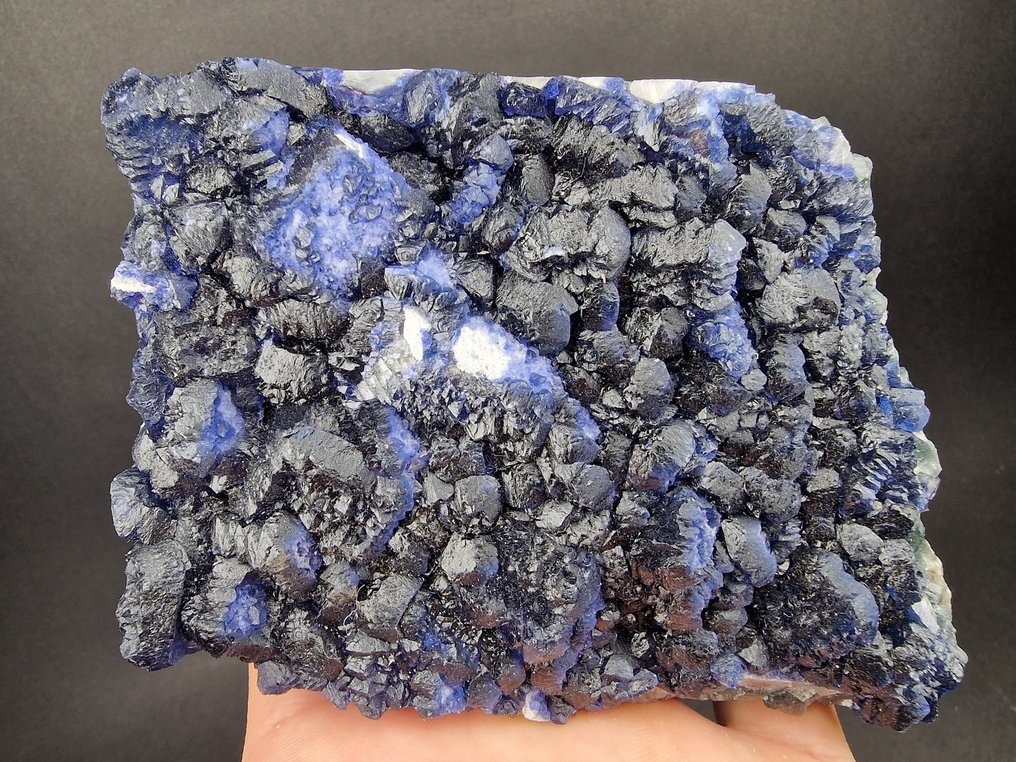 Fluorite Blueberry top color - Height: 120 mm - Width: 85 mm- 600 g - (1) #1.0