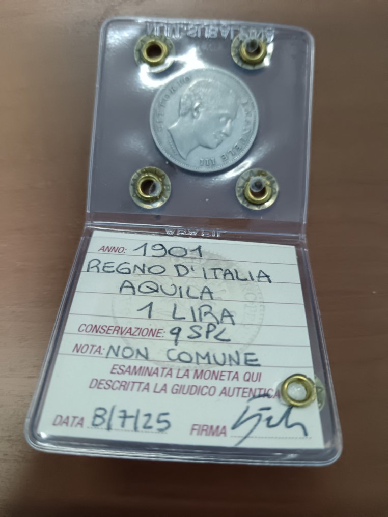 Ιταλία, Βασίλειο Vittorio Emanuele III. 1 Lira 1901-1902 (3 monete) #4.3