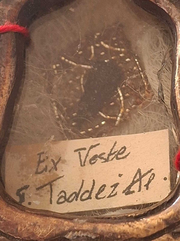 Λειψανοθήκη - Μπρούντζος, Γυαλί, Textile - 1850-1900 - Εξ Βέστε - Άγιος Ιούδας Τάδεος #3.2