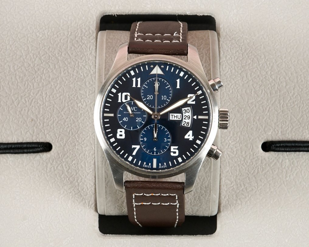 IWC - Pilot - Le Petit Prince - Blue - Automatic - Chronograph - Day/Date - IW377706 - Herren - 2010–2020  #4.3