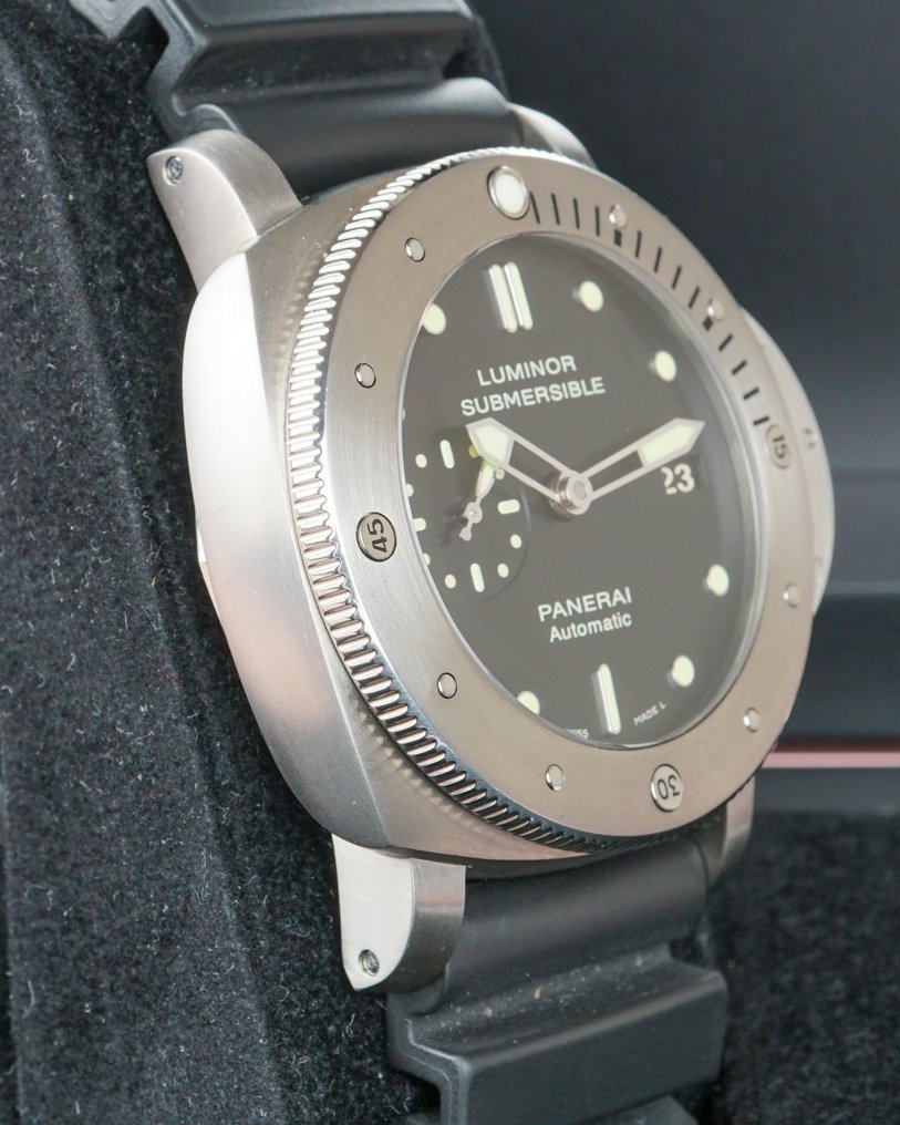 Panerai - Luminor Submersible - Full Set - Titanium - Automatic - Limited Edition (0744/1000) - Date - OP6734 - Bărbați - 2010-2020 #2.1