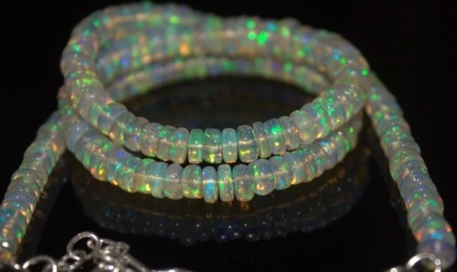 Opala Colar Opala AAA Facetada- 11 g - (1) #2.1