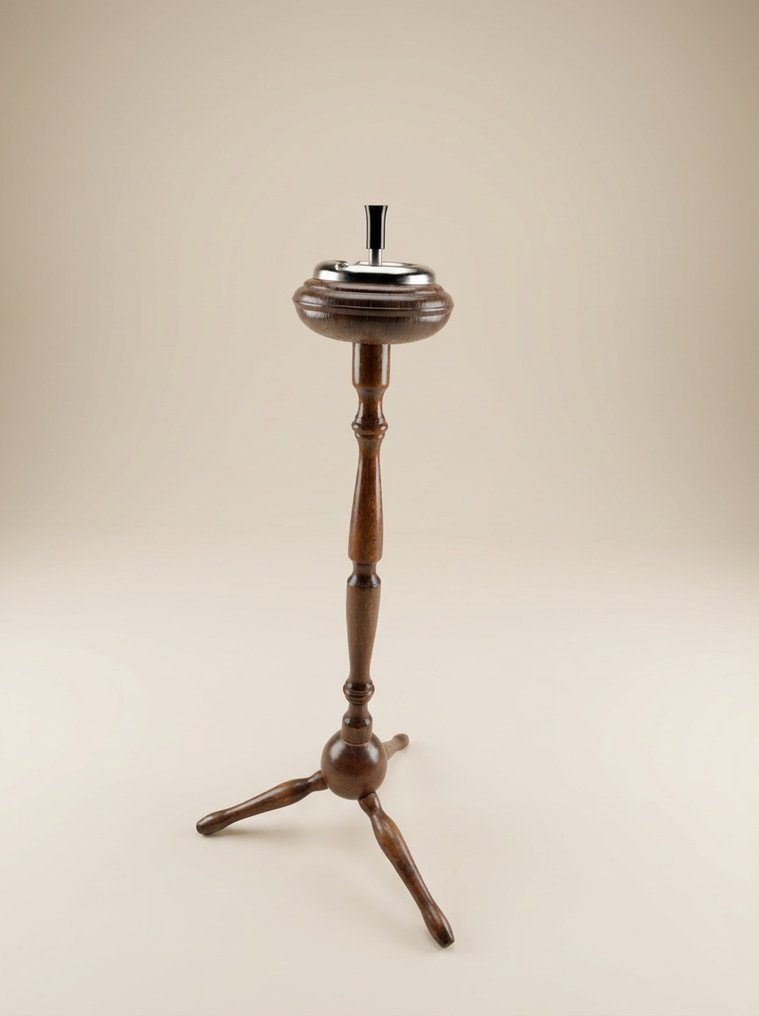 没有保留价 - 烟灰缸 - 木, 金属 #1.0