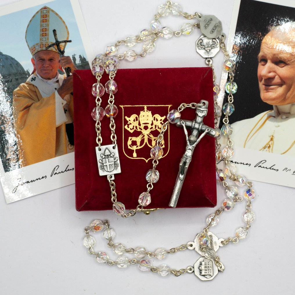 Rosary - Existing view - Rare - Giovanni Paolo II - Rosario Benedetto with Basilicas - Private audience - 2000-2010 - Saint John Paul II  #1.0