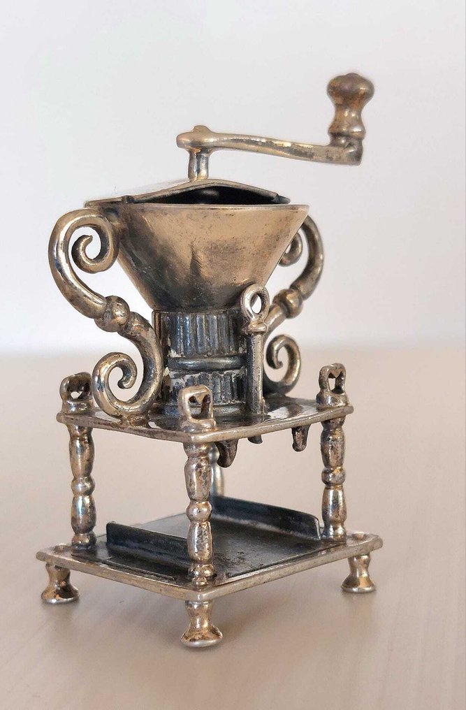 Statuetta - Macina Caffè Medusa Oro Made in Italy - .925 argento #1.0