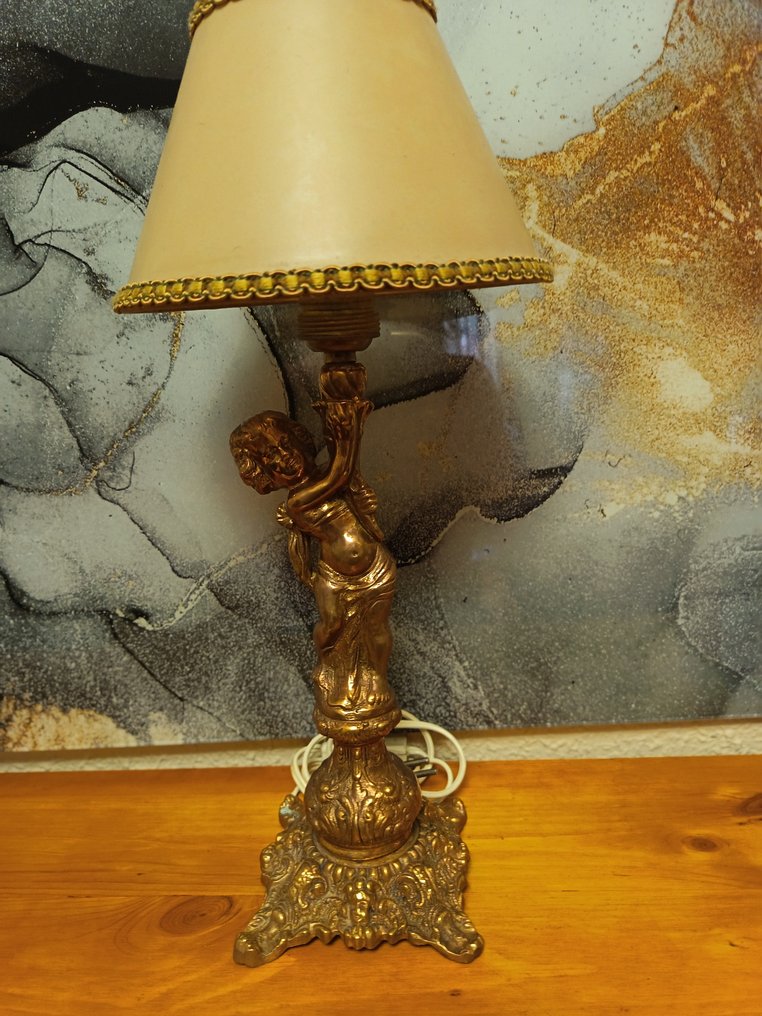 Πορτατίφ κομοδίνου - Μπρούντζος - Χάλκινο φωτιστικό #1.0