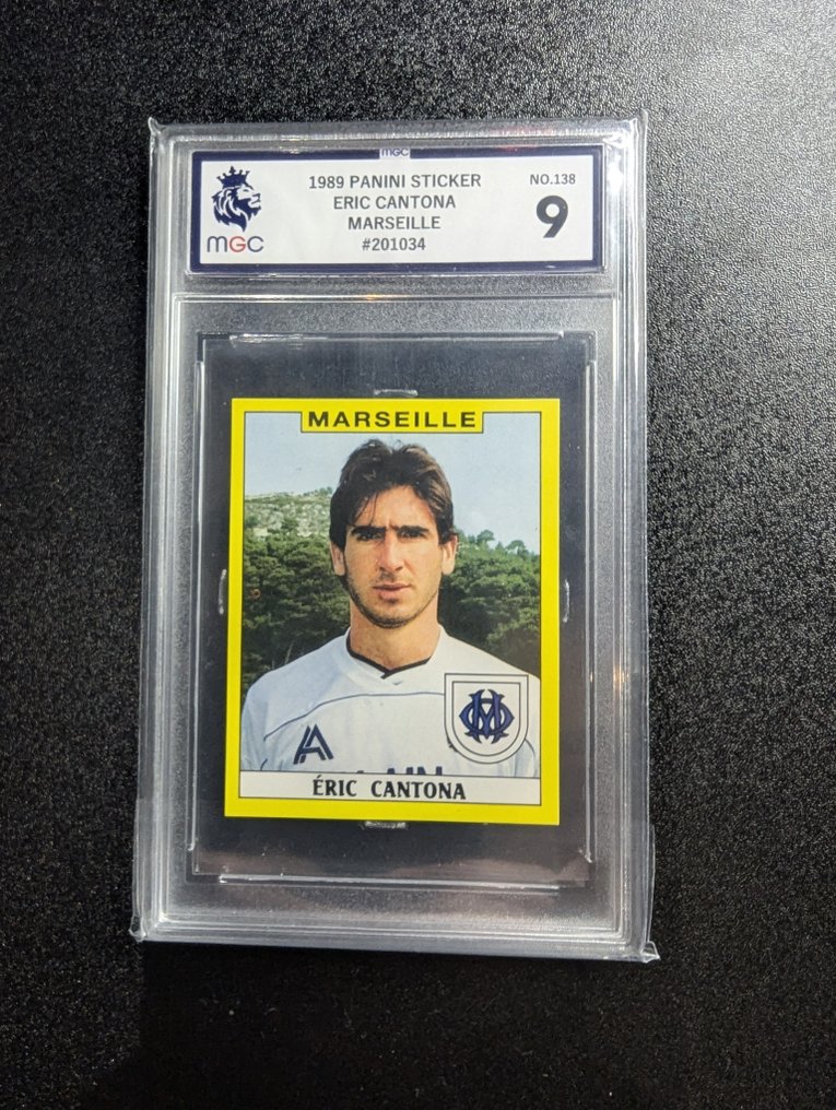 帕尼尼 Foot 89 - #138 Eric Cantona - MGC 9 Graded sticker #1.0