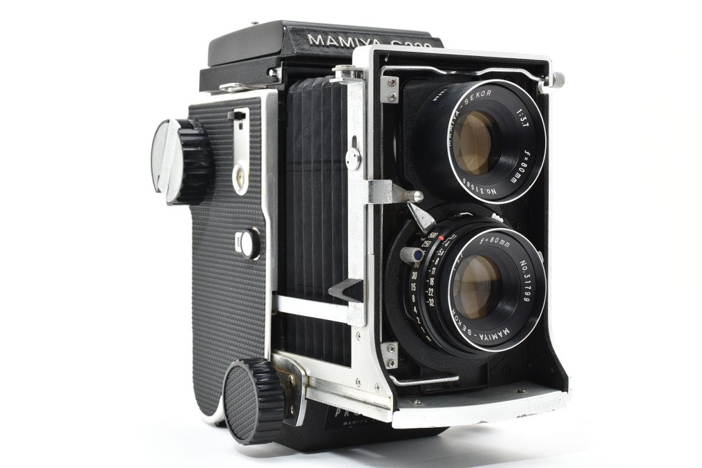 Mamiya C220 Professional + Sekor 3.7/80mm + L-shaped Left Hand Grip | Ikerlencsés tükörreflexes fényképezőgép (TLR) #3.2