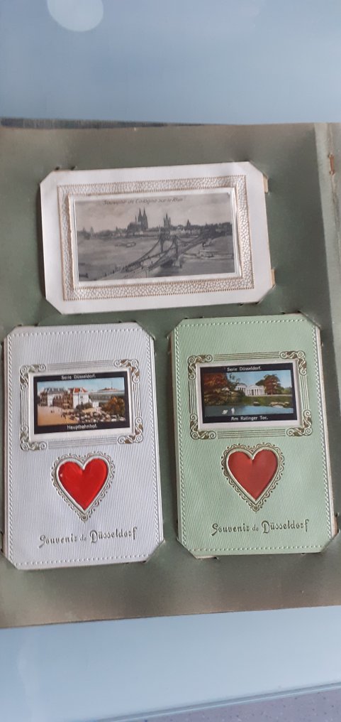 Germany - City & Landscape, Europe, Military souvenirs, soldiers, over 600 cards. - Düsseldorf, Berlin, Mettmann, Munich... - Postcard album - 1900-1930 #4.3
