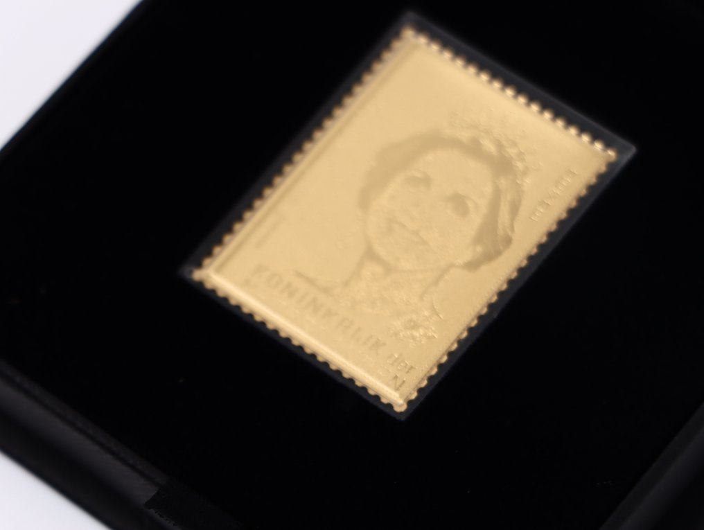 荷蘭  - 金色邮票 - “玛格丽特女王” #1.0