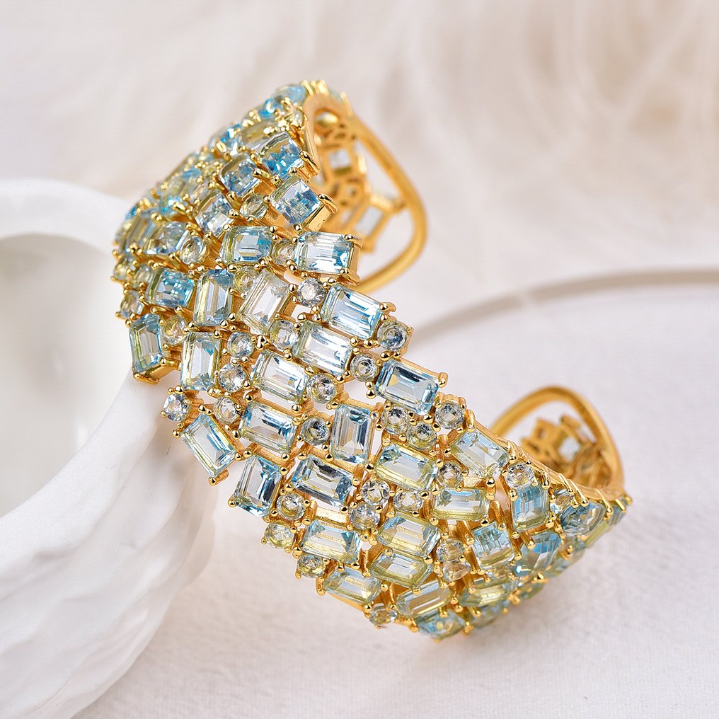 Utan reservationspris - Armband Silver - Topaz - Certifierad #1.0