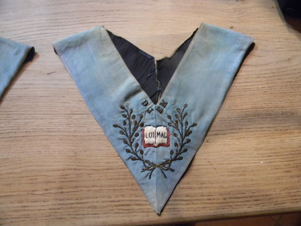 Objetos religiosos y espirituales (13) - Vintage - Textil - 1950-1960 - bufandas masónicas #4.3