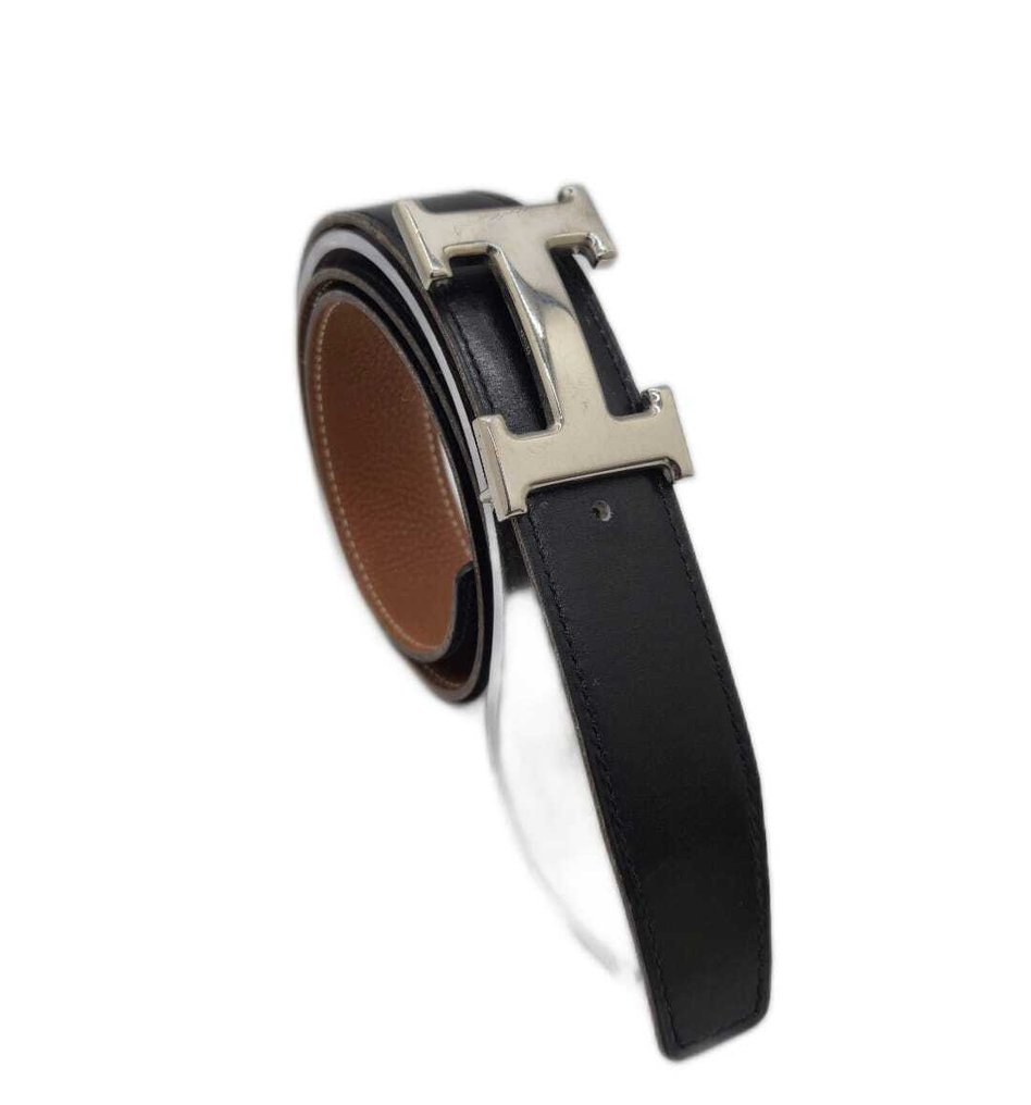 Hermès - H BELT BUCKLE & REVERSIBLE LEATHER STRAP 32 mm - Ζώνη #1.0