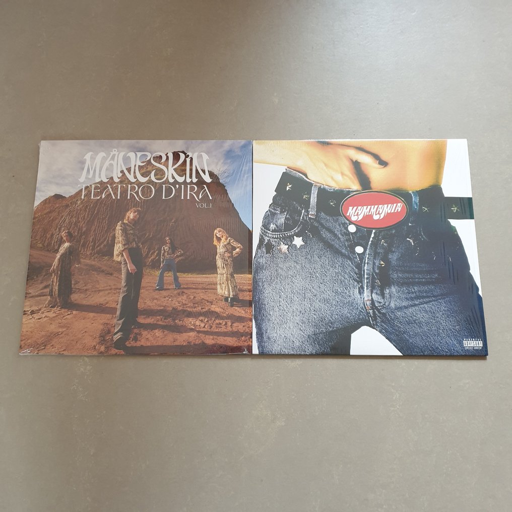 Måneskin - Teatro D'ira album /Mammamia 12" maxi single - Titoli vari - Album LP (più oggetti) - Picture disc, Vinile colorato - 2021 #1.0
