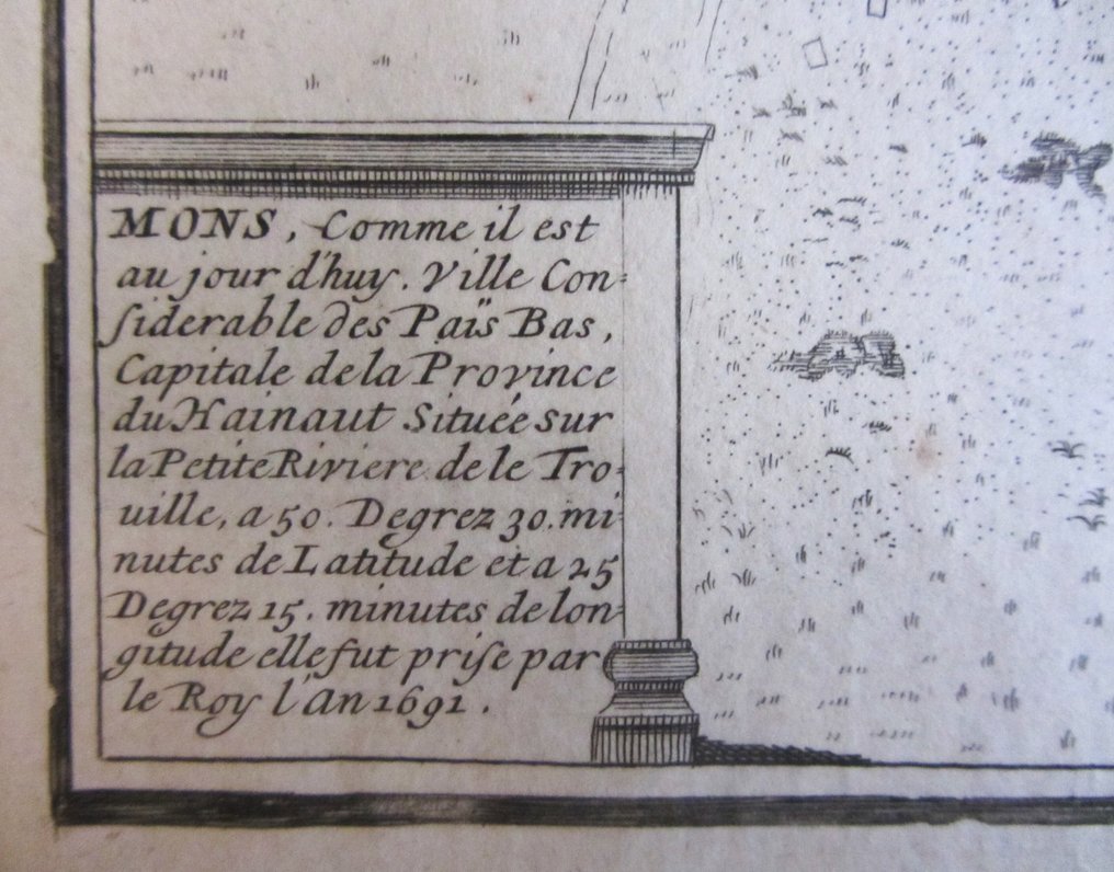 Belgium - Mons, Belgium; Paris, [aus: Les Forces de L´Europe], - Mons, comme i lest au jour d’huy ville confoderable (...). - 1681-1700 #2.1