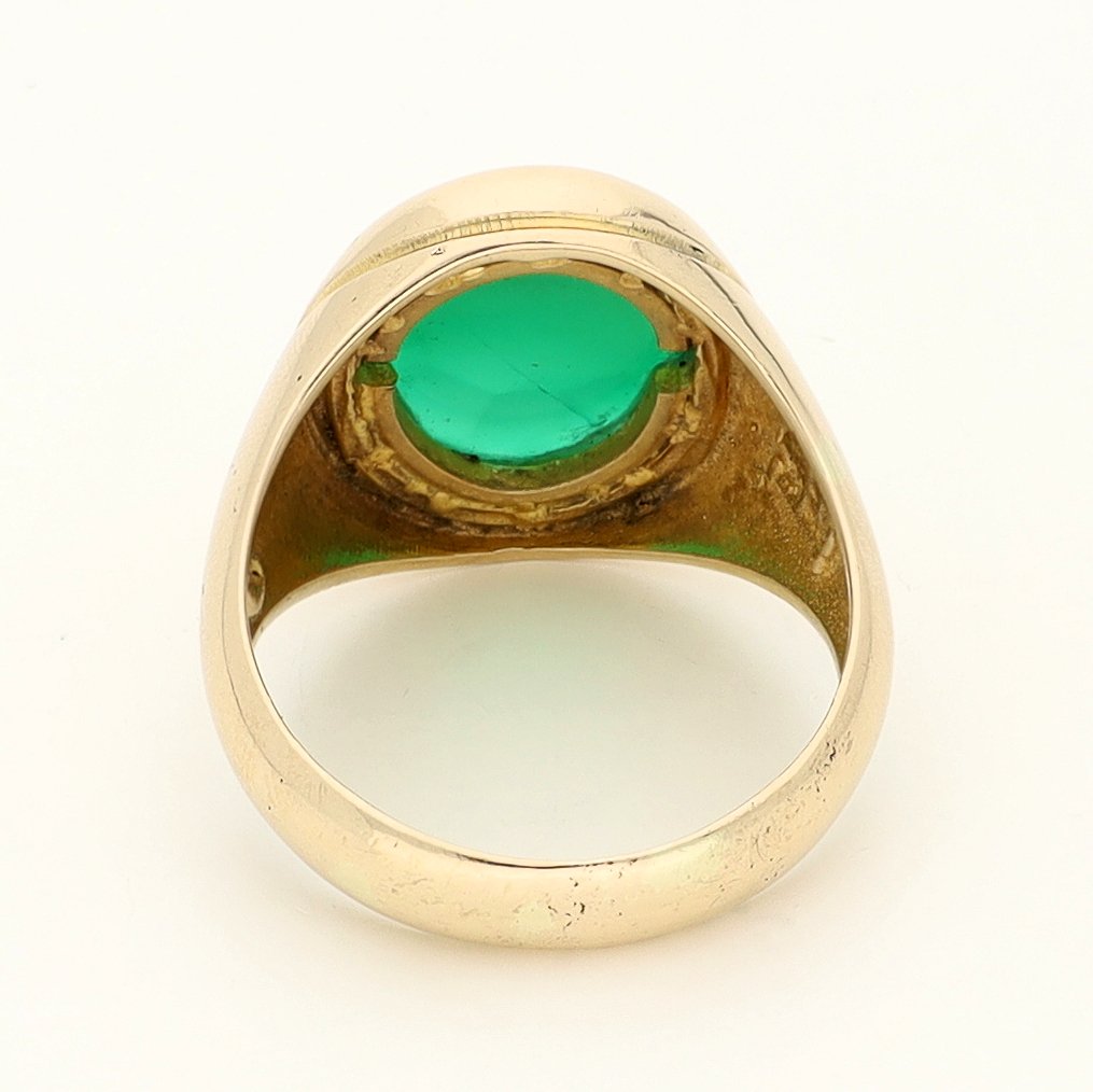 Δαχτυλίδι - 18 καράτια Κίτρινο χρυσό - Chrysopraas #3.2