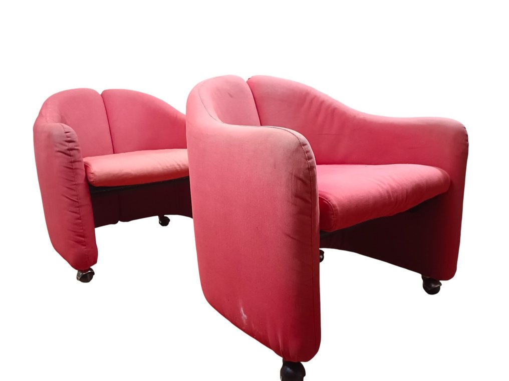 Tecno - Eugenio Gerli - Πολυθρόνα (2) - Textile, Χάλυβας, Πολυουρεθάνη #2.1