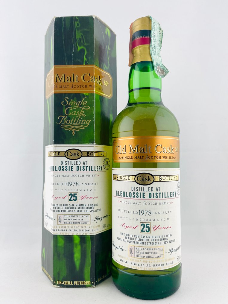 Glenlossie 1978 25 years old Old Malt Cask Rum Finish - Douglas Laing - b. 2003 - 70cl #1.0