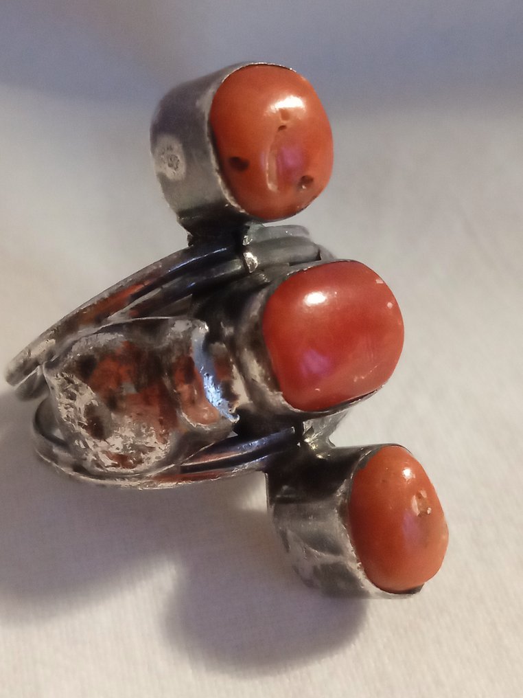 Corallo - Argento - Anello #1.0