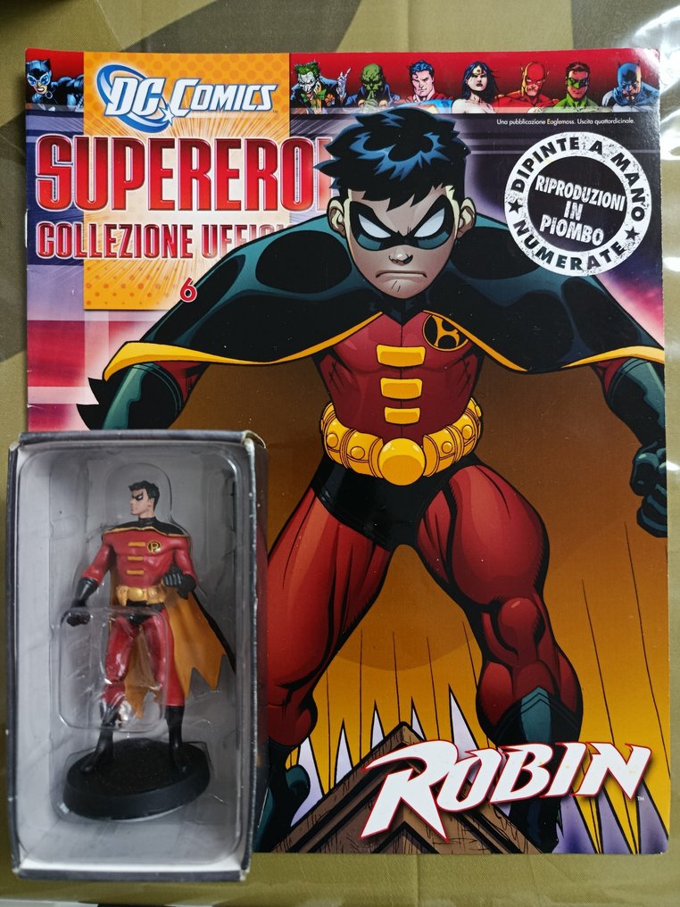 DC Comics - Bob Kane Bill Finger Jerry Siegel Joe Shuster Jerry Robinson John Broome Robert Kanigher Carmine - Statuetta - Supereroi Collezione Ufficiale  (9) - Piombo, Plastica #4.3