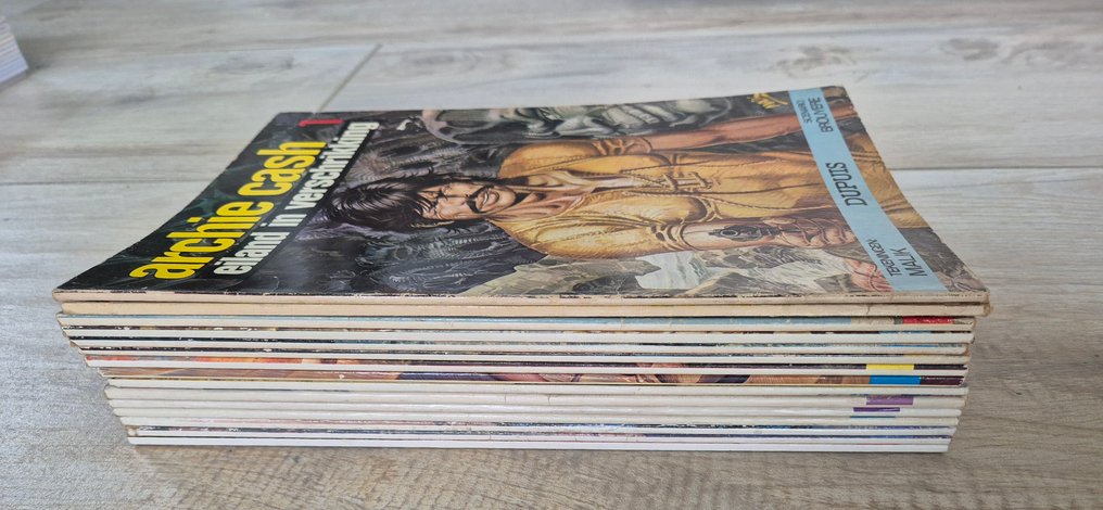 Archie Cash 1 t/m 15 - Bijna complete reeks SC - 15 Album - First edition #1.0