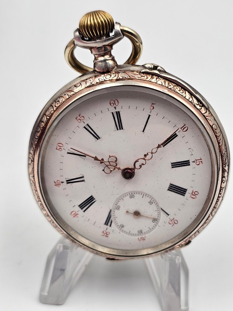 Glashütte Systeme - Silver Pocket Watch, 10 Rubis - 39851 - 1900-1949 #2.1