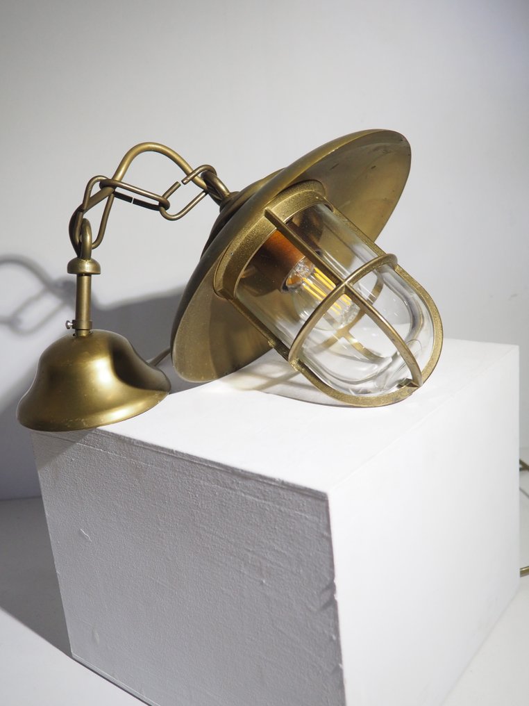 Foresti Suardi Nautical bulkhead - Caged ceiling lamp - Brass #1.0