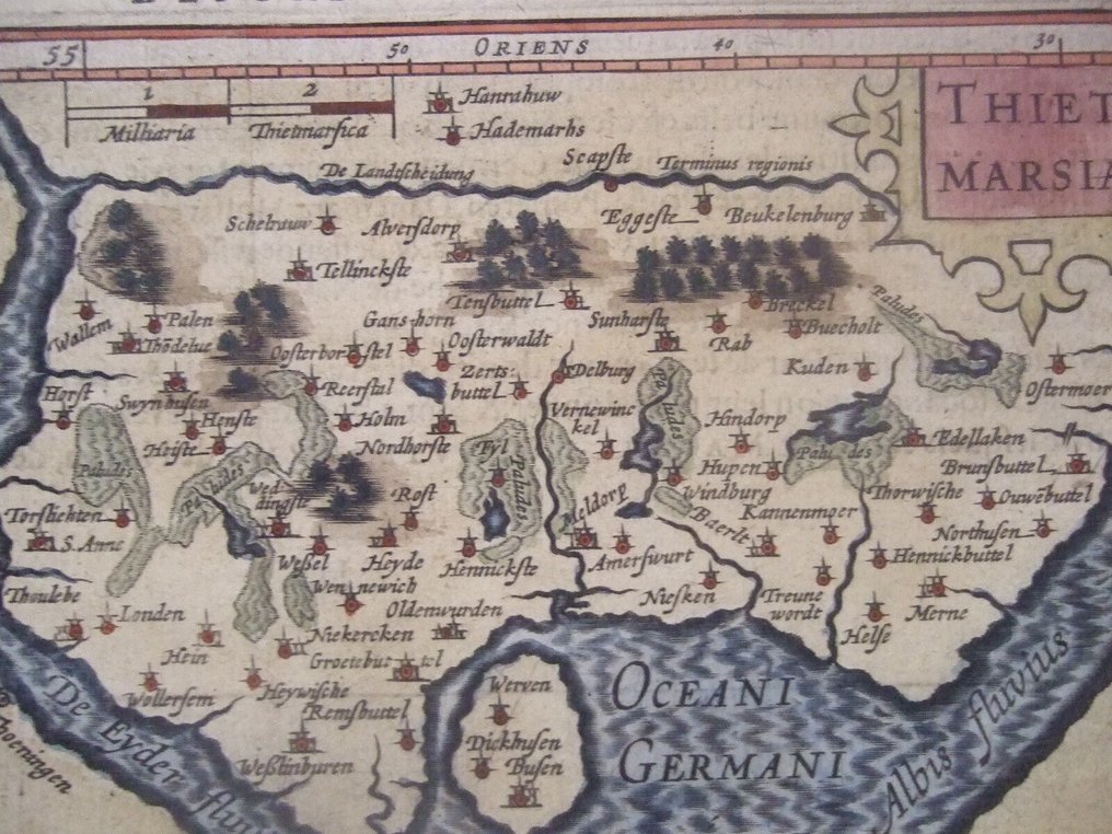 Tyskland - Dithmarschen; P.Bertius/B.Langenes - Thietmarsia - 1581-1600 #2.1