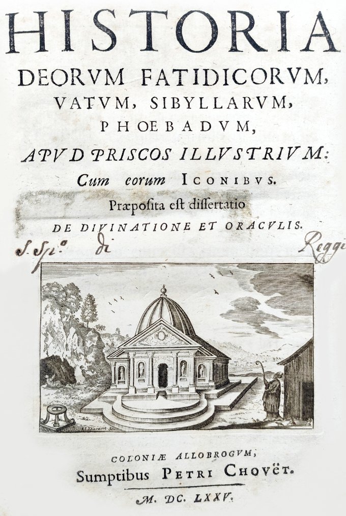 Pierre Mussard / Jean Louis Durant / Theodor De Bry - Historia Deorum Fatidicorum (History of the Fateful Gods) - 1675 #3.2