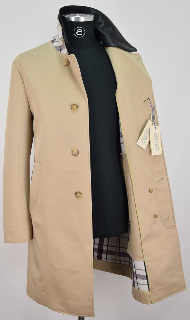 Kenzo Paris With Leather Collar Wool Blend - Παλτό - New with tags #1.0