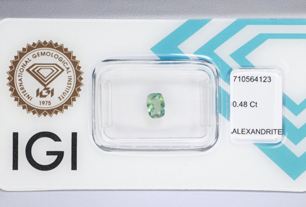 Sans Prix de Réserve - 1 pcs Vert, Violet Alexandrite - 0.48 ct - International Gemological Institute (IGI) - Changement de couleur complet AAA !!! #4.3