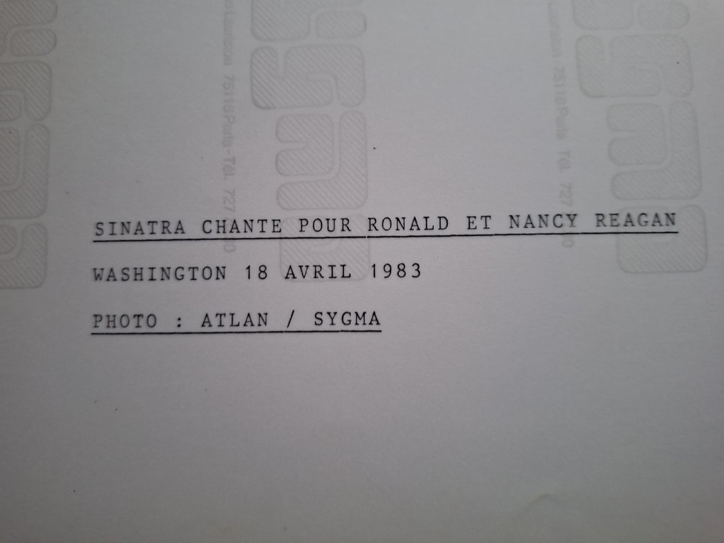 Atlan / Sygma - Frank Sinatra sings for Ronald and Nancy Reagan, Washington, 1983 #2.1